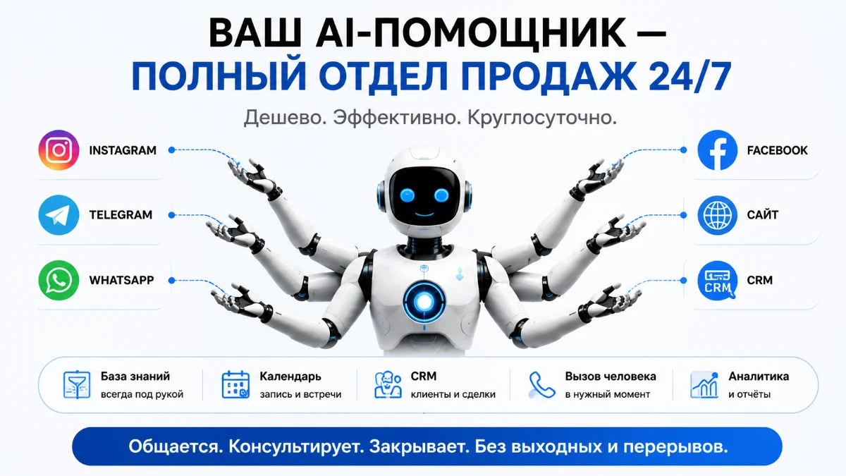 AI-помощник — полный отдел продаж 24/7